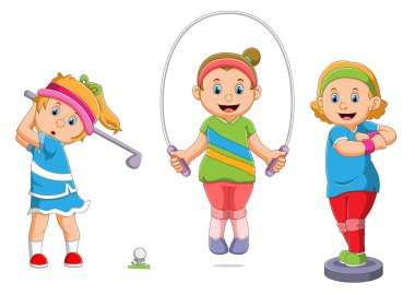 Kızın koleksiyonu bu sporu farklı resimlerle yapıyor.