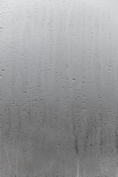 Gotas Naturales Agua Fluyen Por Vidrio Alta Humedad Habitación Condensación —  Fotos de Stock