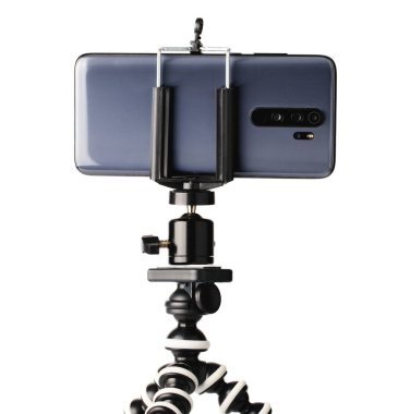 Beyaz izole arkaplanda esnek üç ayaklı ahtapot.