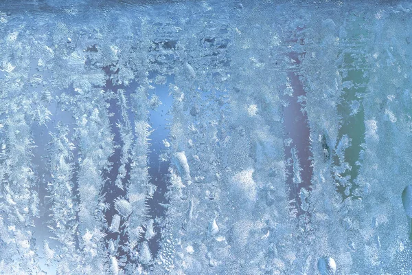Frozen Drops Condensation Window Sharp Drop Temperature Sharply Frozen Drops — Stock Photo, Image