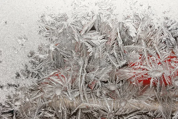 Vacker Bakgrund Fryst Glas Naturlig Struktur Fryst Vinter Abstrakt Bakgrund — Stockfoto