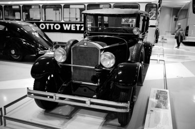 STUTTGART, GERMANY - 23, 2024 Mercedes-Benz Müzesi, Stuttgart, Almanya