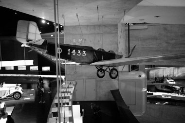 STUTTGART, GERMANY - 23, 2024 Mercedes-Benz Müzesi, Stuttgart, Almanya