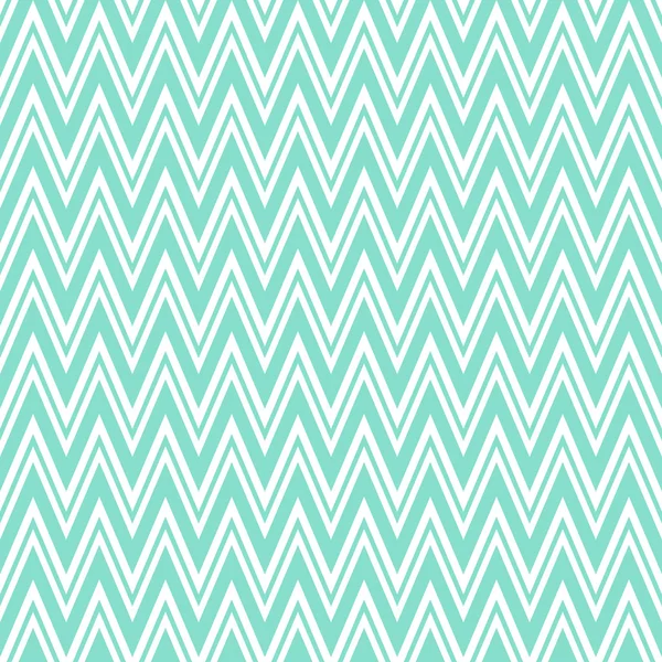 Motif chevron moderne aqua & blanc, fond de texture sans couture — Image vectorielle