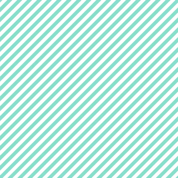 Aqua & witte diagonale strepen patroon, naadloze textuur achtergrond — Stockvector