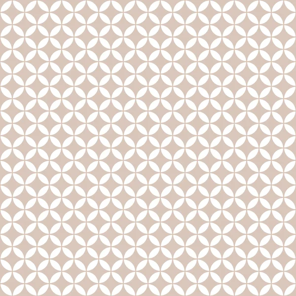 Motif quatrefoil brun et blanc, fond de texture sans couture — Image vectorielle