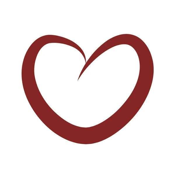 Hjärtromantisk Alla Hjärtans Dag Kärlek Symbol — Stock vektor