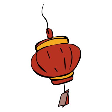 Festival Vektörü için geleneksel Çin Feneri