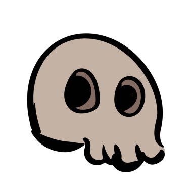 Kafa Kemikleri Çizim Vektörünün İskelet Kafatası Görüntüsü