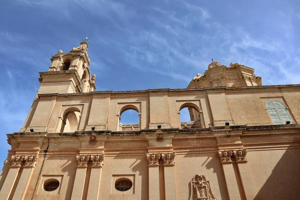 Mdina' daki St. Paul Katedrali Cephesi, Malta