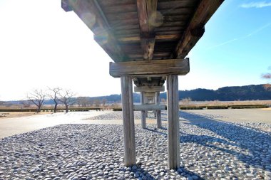 Horai Köprüsü, Shimada, Shizuoka, Japonya 'daki dünyanın en uzun tahta köprü.