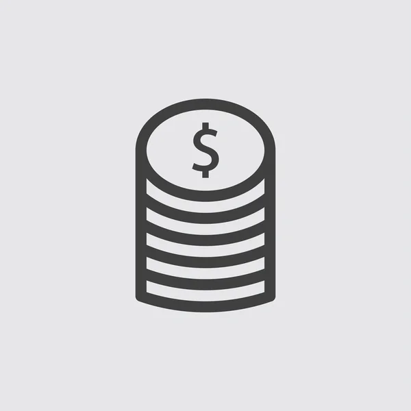 Money icon isolated — Stock Vector