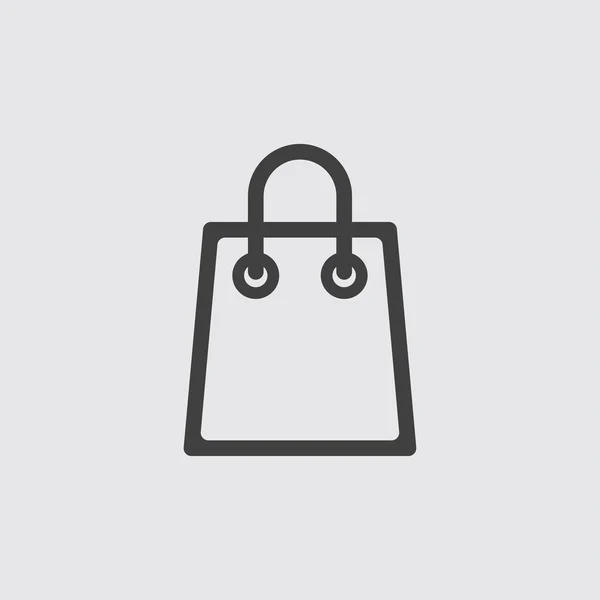 Icono de bolsa de compras aislado — Archivo Imágenes Vectoriales