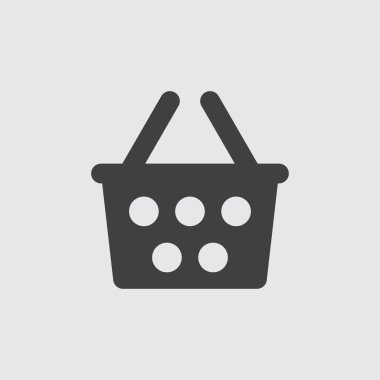 İzole sepet simgesi 