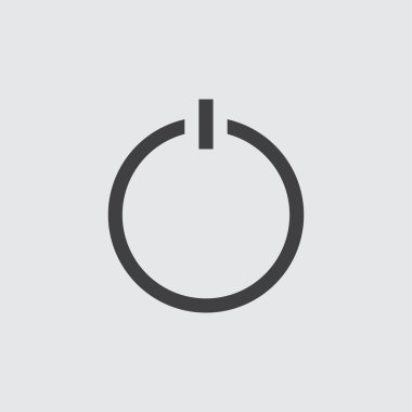 Beyaz arka plan illüstrasyon izole güç simgesi