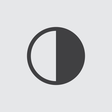 Beyaz arka plan illüstrasyon izole parlaklık simgesi