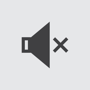 Ses ayarı simgesi, beyaz arka plan illüstrasyon izole