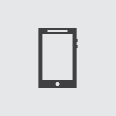 Beyaz arka plan illüstrasyon izole Smartphone simgesi