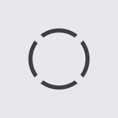 Beyaz arka plan illüstrasyon izole dairesel simgesi