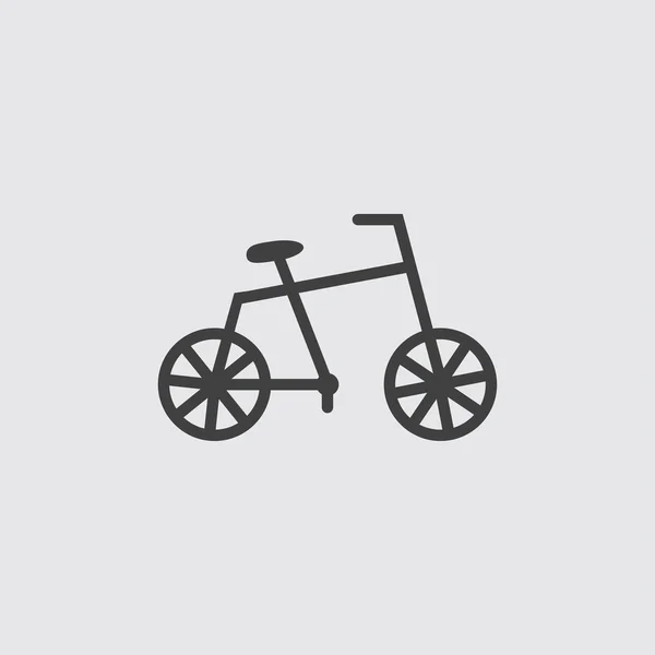 白背景イラストに分離された自転車アイコン — ストックベクタ