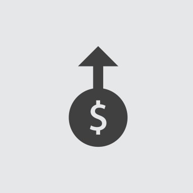 Dolar artış simge tasarlamak