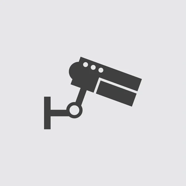 Beveiliging camera pictogram illustratie — Stockvector