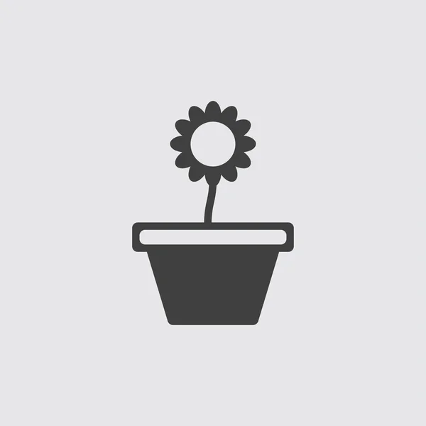 Illustration de l'icône Flowerpot — Image vectorielle