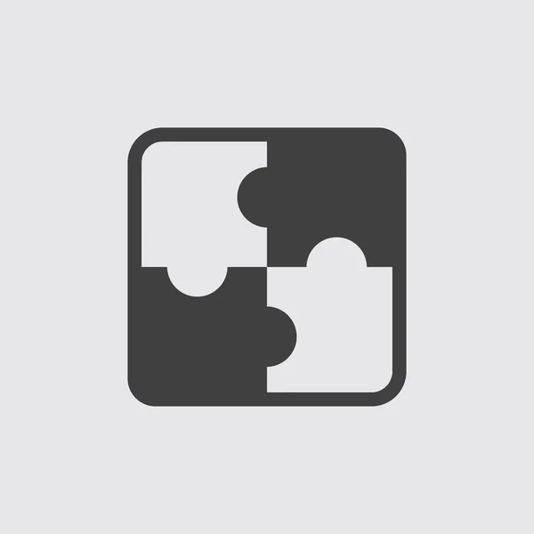 Puzzle ikon illusztráció — Stock Vector