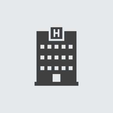 Hastane simgesi illüstrasyon