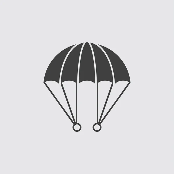 Parachute pictogram illustratie — Stockvector