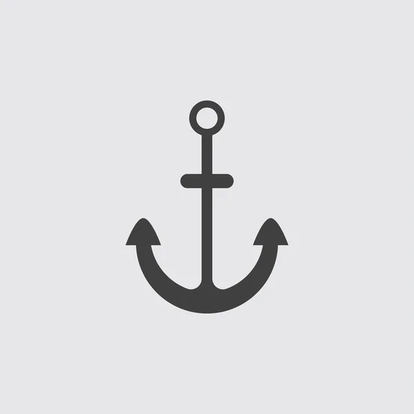Illustrazione icona di ancoraggio — Vettoriale Stock