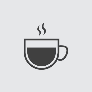 Sıcak kahve Kupası simge tasarlamak