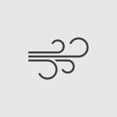 Rüzgar simgesi illüstrasyon 