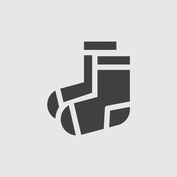 Paire de chaussettes icône illustration — Image vectorielle