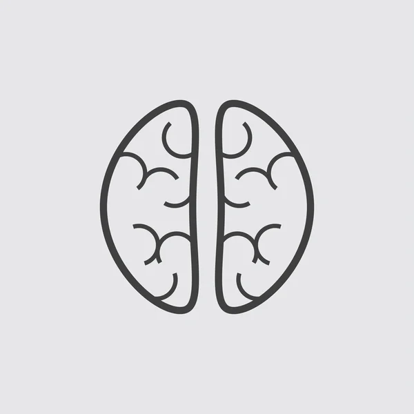 Brain icon illustration — Stock Vector