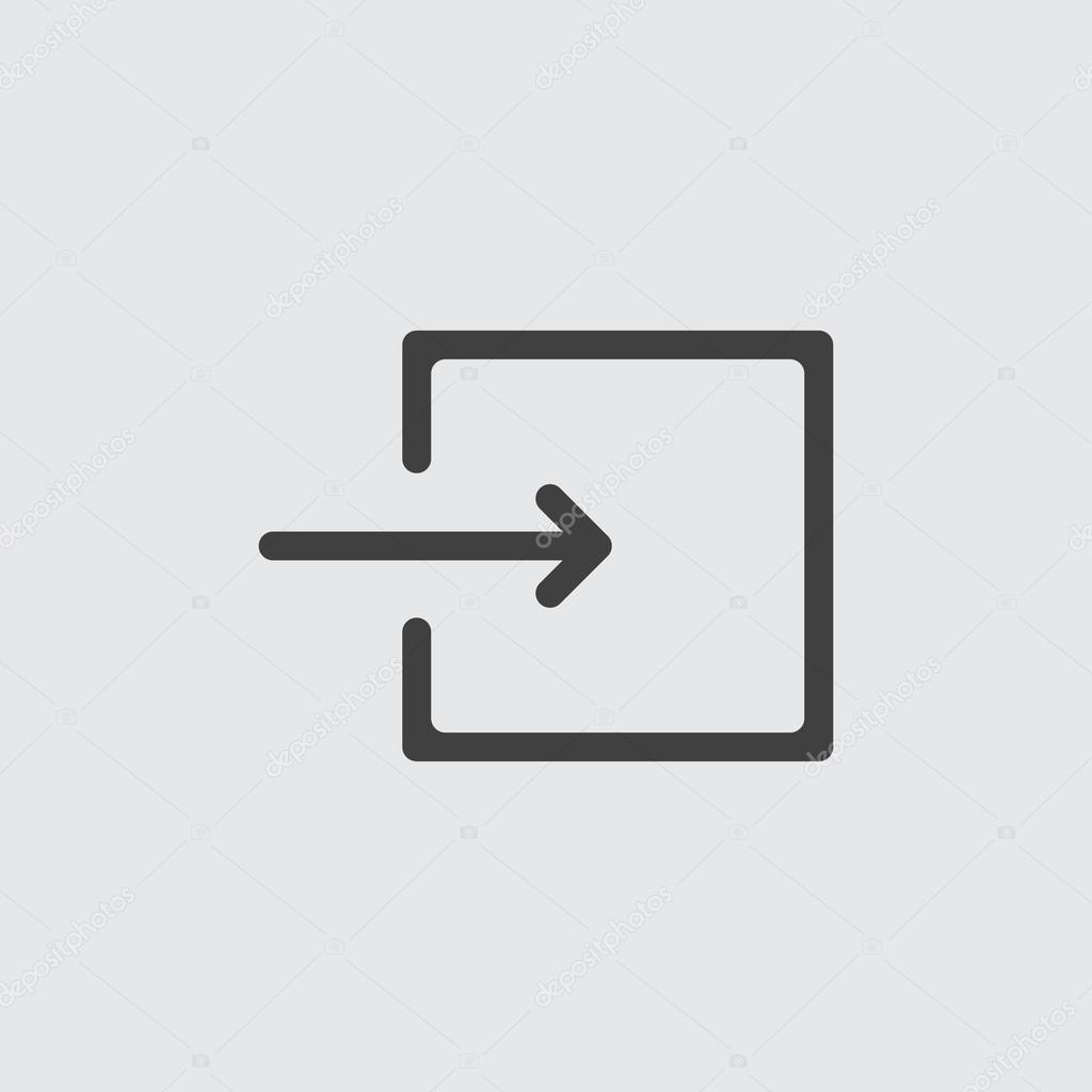 Illustration d'icône entrée — Image vectorielle vector8 © #107594690