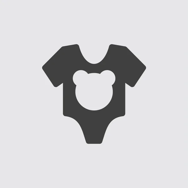 Ilustrasi ikon bayi onesie - Stok Vektor