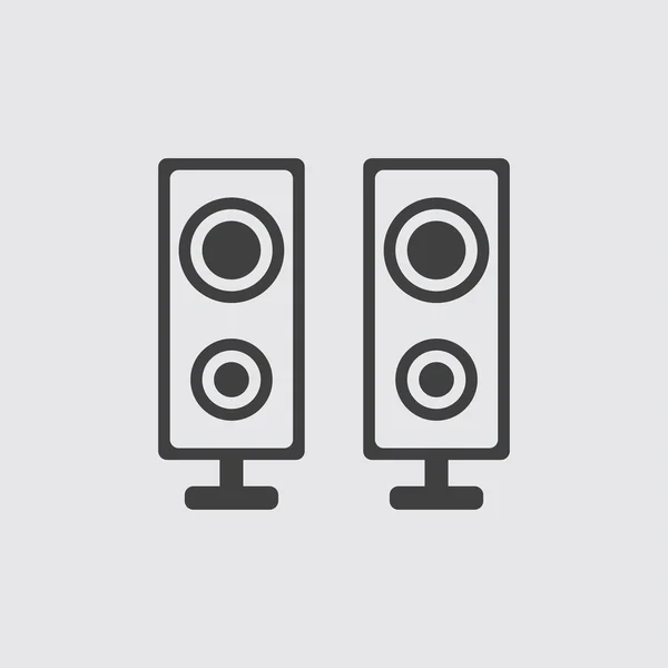 Ilustración de iconos estéreo — Vector de stock