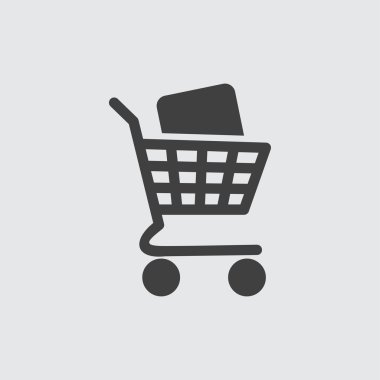 Alışveriş arabası simgesi çizimi