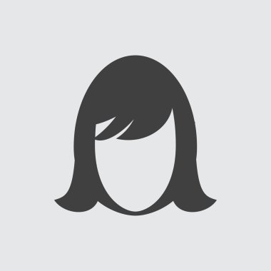 Kadın yüz simge tasarlamak