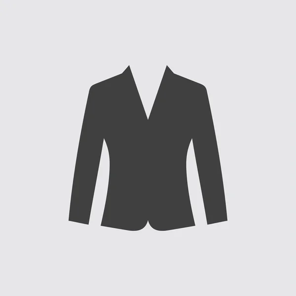 Mujer chaqueta icono ilustración — Vector de stock