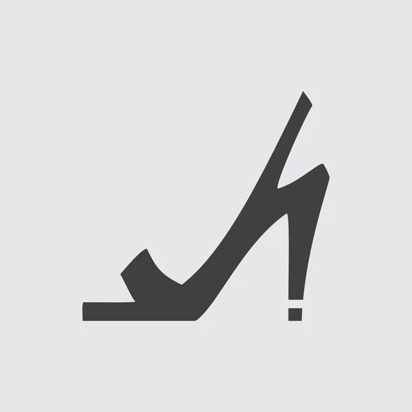 Sandalias de tacón alto icono ilustración — Vector de stock
