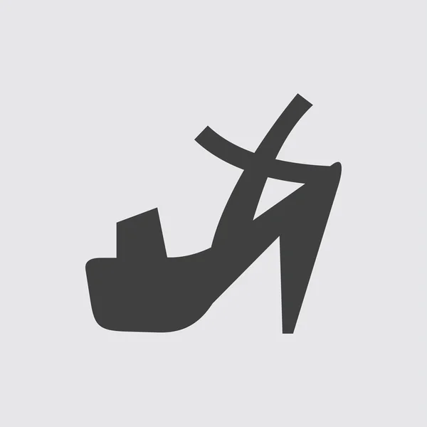 Heeled sandal icon illustration — Stock Vector