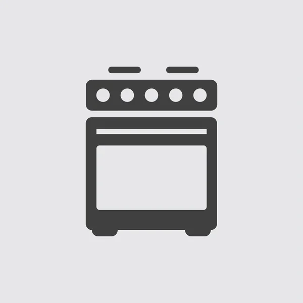 Ilustração ícone fogão —  Vetores de Stock