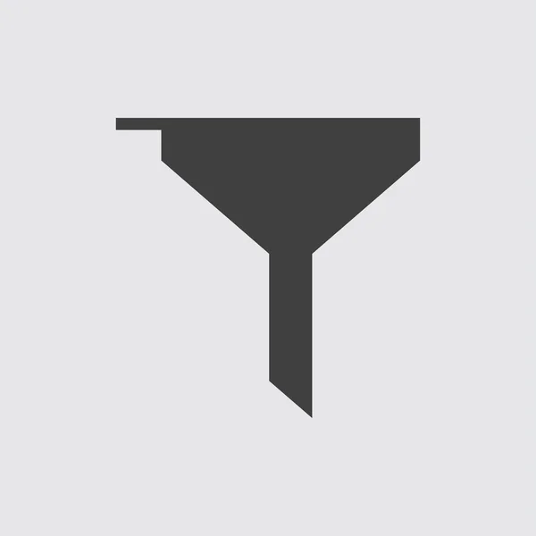 Tölcsér alakú ikon illusztráció — Stock Vector