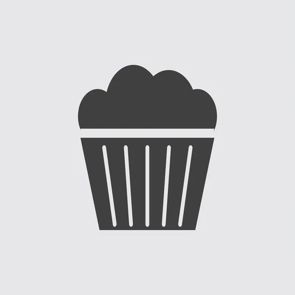 Cupcake icon illustration — Stock Vector