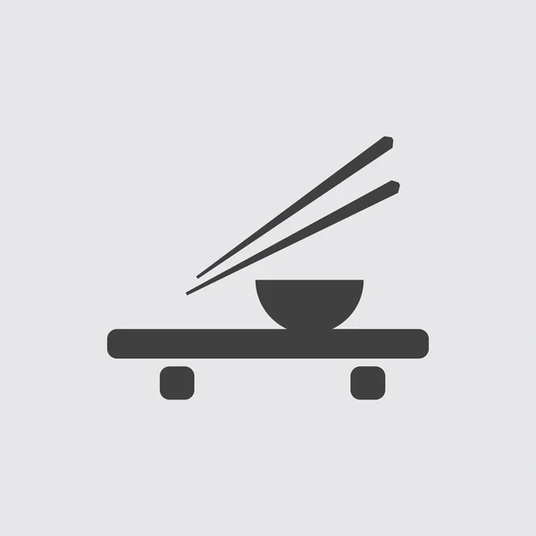 Asian food icon illustration — Stock Vector
