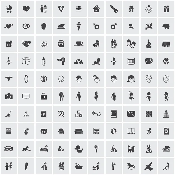 Family icon set — Stock Vector