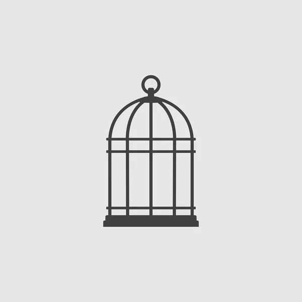 Bird cage icon illustration — Stock Vector