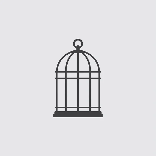 Ilustração do ícone da gaiola de pássaro Vetores De Bancos De Imagens Sem Royalties